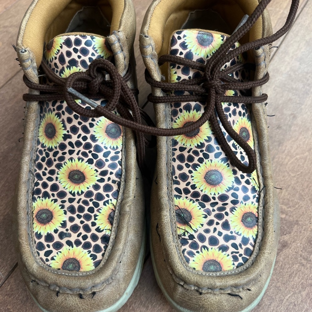 Sunflower Pattern Kids Shoes